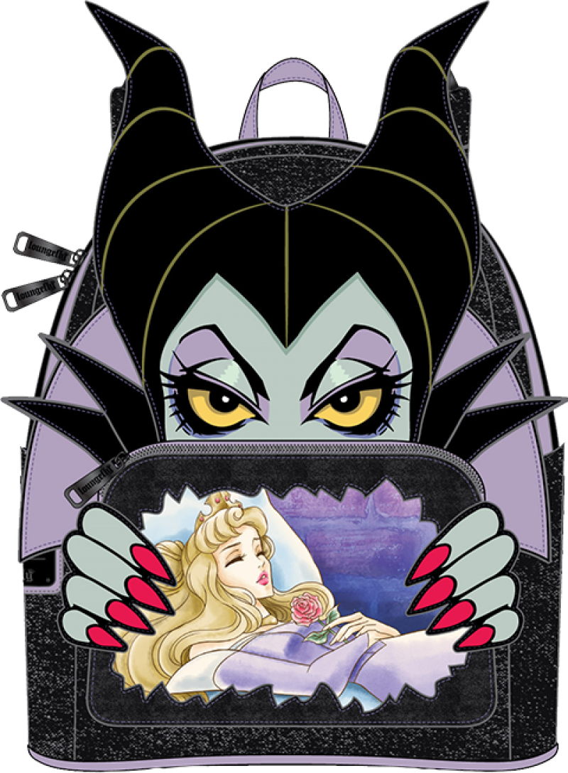 Villains Scene Maleficent Sleeping Beauty  Mini Backpack Apparel by Loungefly