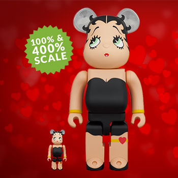 BE@RBRICK Betty Boop BLACK Ver.100％＆400％フィギュア