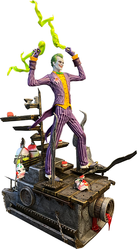 Silver Fox Collectibles The Joker Arkham Asylum Polystone Statue