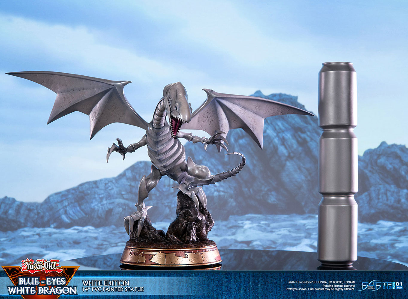 Blue Eyes White Dragon Silver Variant Statue Sideshow Collectibles