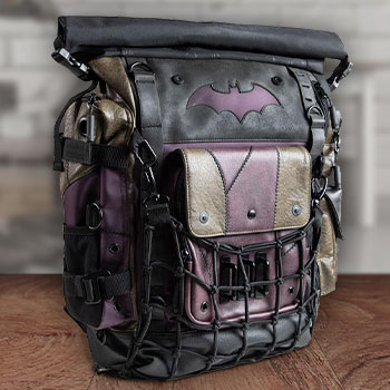 leather batman backpack