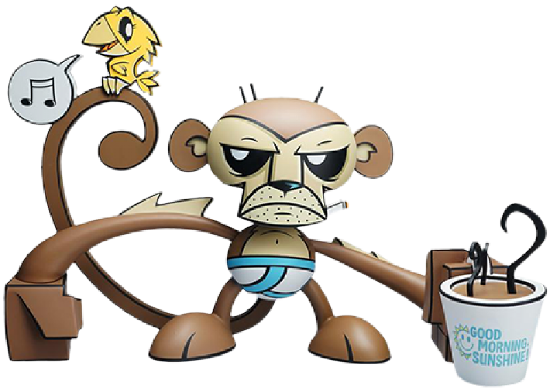 Good Morning Sunshine Monkey Vinyl Collectible by Munky King