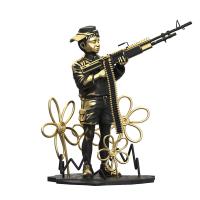 Gallery Image of Crayon Shooter (LA Gold Edition) Polystone Statue
