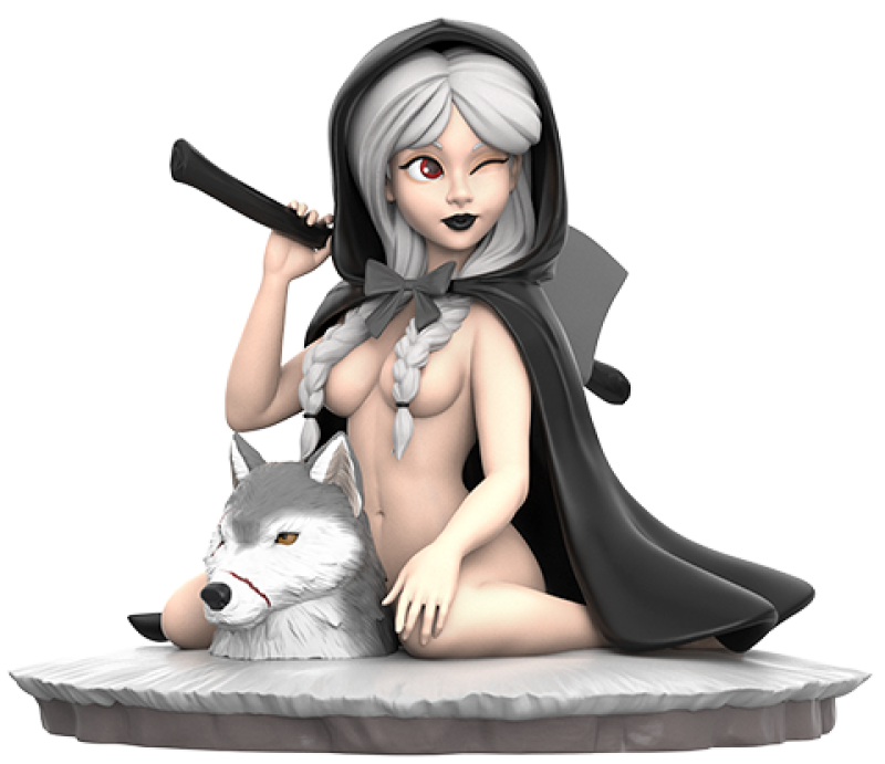 The Huntress (Grim Edition) Polystone Statue by Mighty Jaxx
