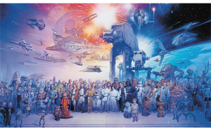 Star Wars Saga Wallpaper Mural Mural
