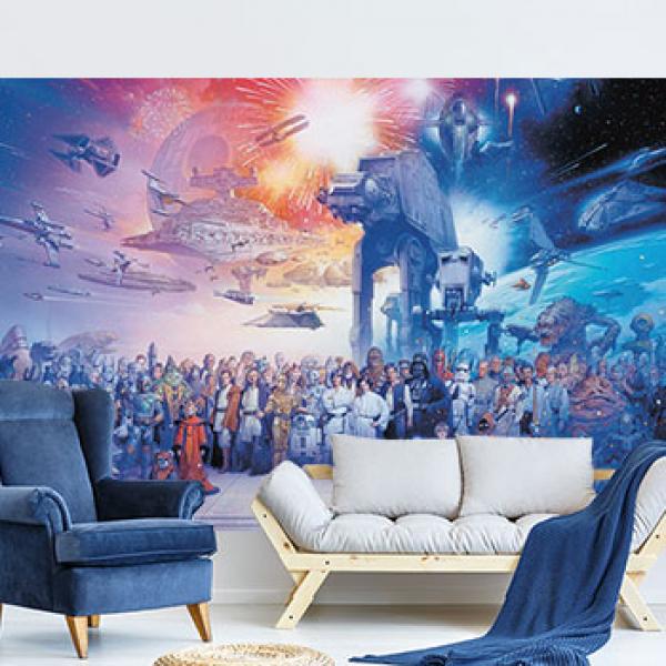 Star Wars Saga Wallpaper Mural