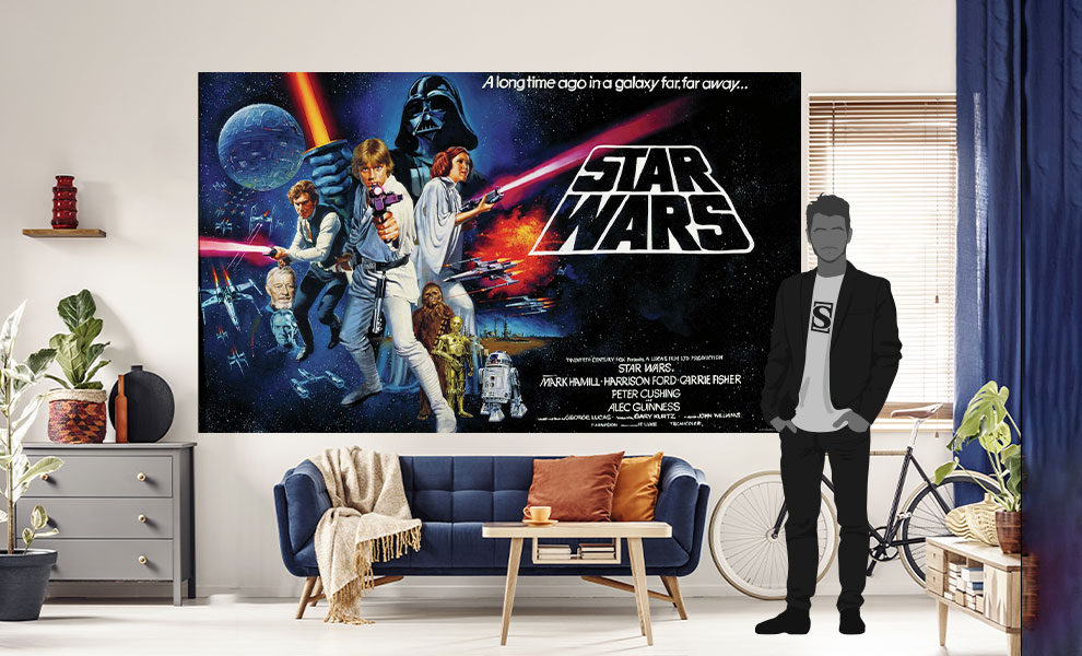 Star Wars Han Solo Frozen Vintage Movie Giant Wall Art poster Print
