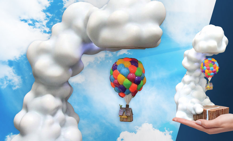 Gallery Feature Image of Pixar's Up Levitating House Statue - Click to open image gallery