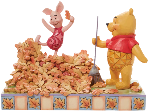 Enesco, LLC Pooh and Piglet Fall Figurine