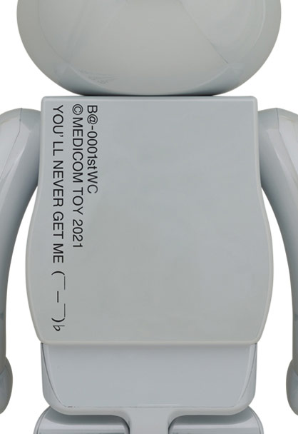 Be@rbrick 1st Model White Chrome 1000% Collectible Figure by 