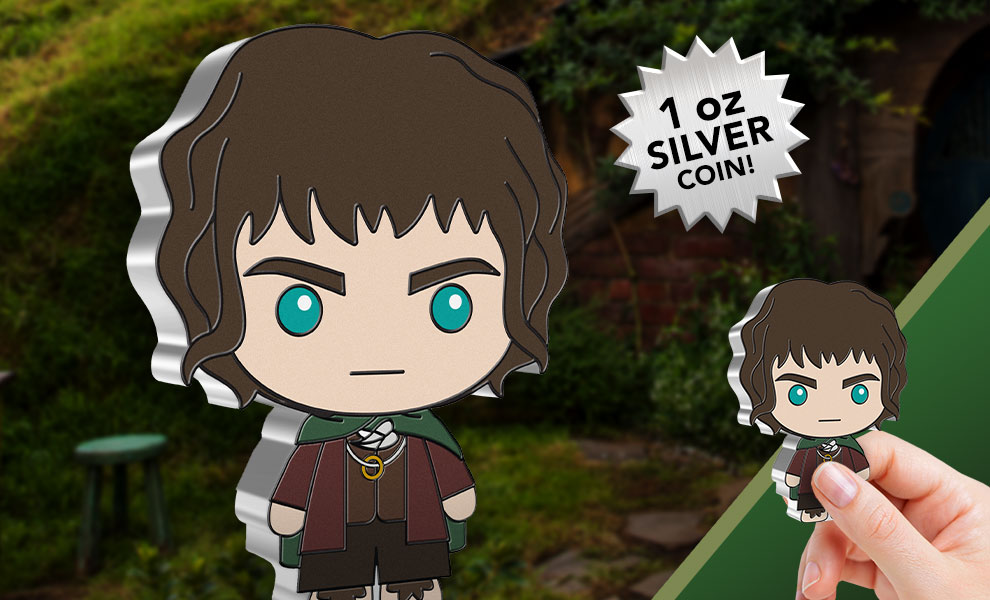 Frodo Baggins Silver Coin The Lord of the Rings Silver Collectible