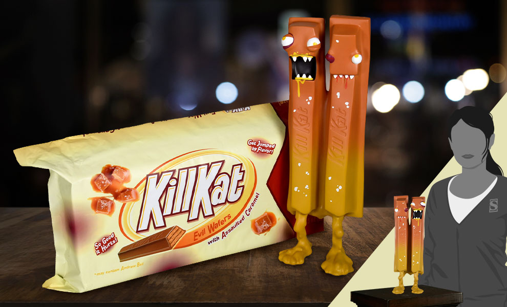 King Kill Kat Assaulted Caramel Vinyl Collectible | Sideshow