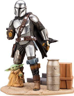 the mandalorian statue by kotobukiya