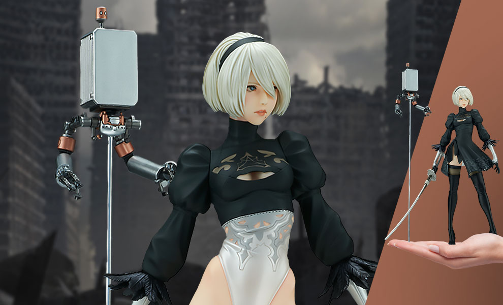 Gallery Feature Image of 2B (YoRHa No. 2 Type B) Deluxe Version Figure - Click to open image gallery
