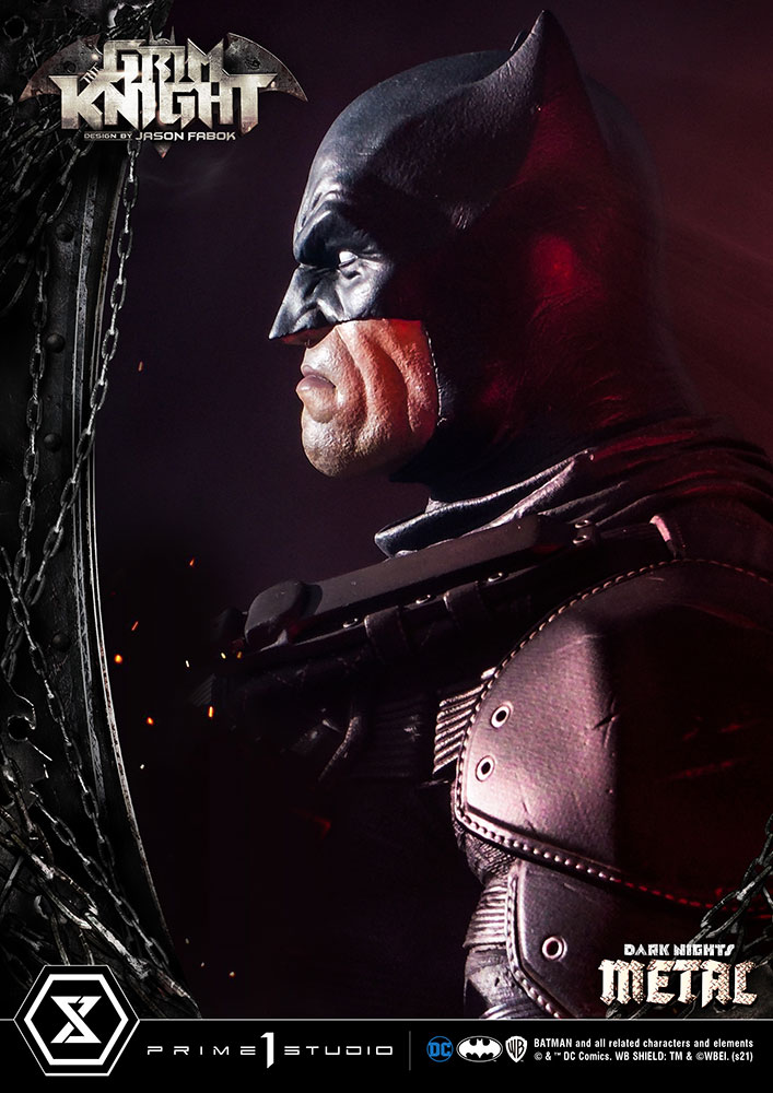grim knight batman statue