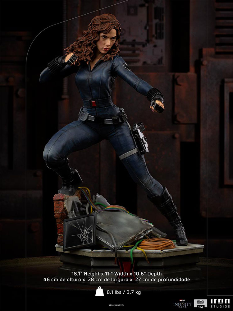 IRON STUDIOS : Black Widow 1/4 Scale Legacy Replica Statue Black-widow_marvel_gallery_60186b738238a