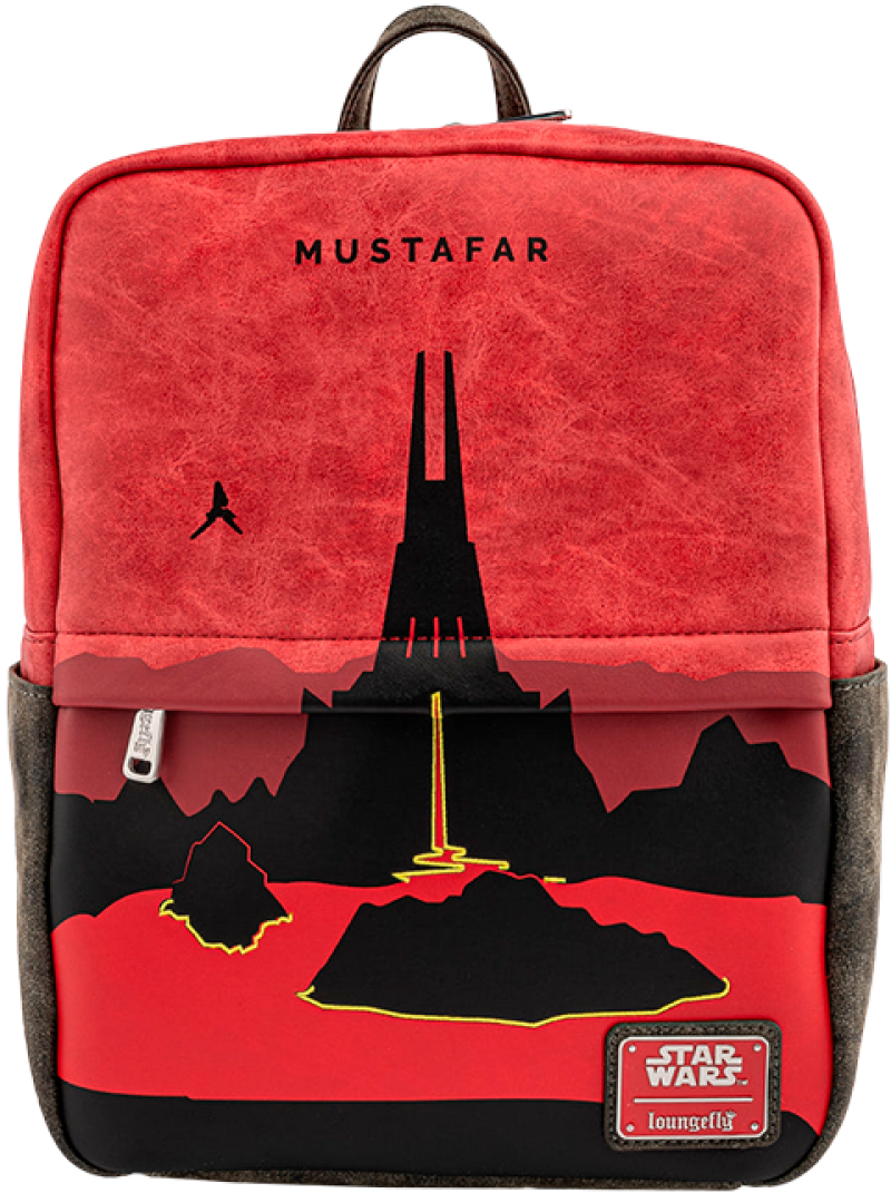 Mustafar Square Mini Backpack Apparel by Loungefly