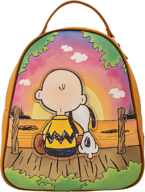 Loungefly Charlie and Snoopy Sunset Mini Backpack Apparel