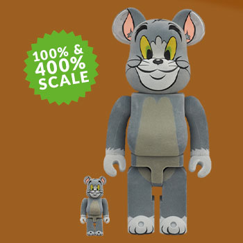 Medicom 400% Bearbrick ~ Tom & Jerry Be@rbrick 2pcs Set 