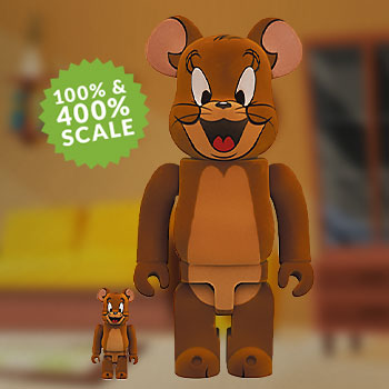 Be@rbrick Jerry Flocky 100% & 400% Collectible Set by Medicom Toy 