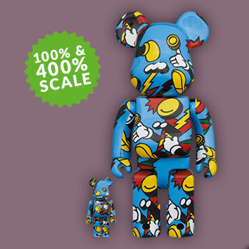 Be@rbrick Grafflex 100% & 400% Collectible Figure Set by Medicom 