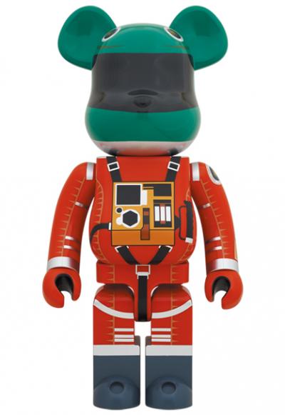 Be@rbrick Space Suit Green Helmet & Orange Suit Ver. 1000%