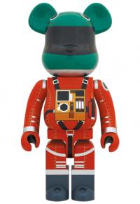 Gallery Image of Be@rbrick Space Suit Green Helmet & Orange Suit Ver. 1000% Bearbrick