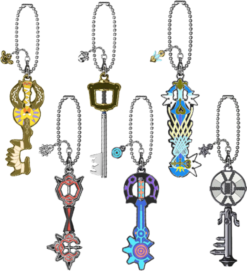 Kingdom Hearts Keyblade Collection Keychain by Bandai