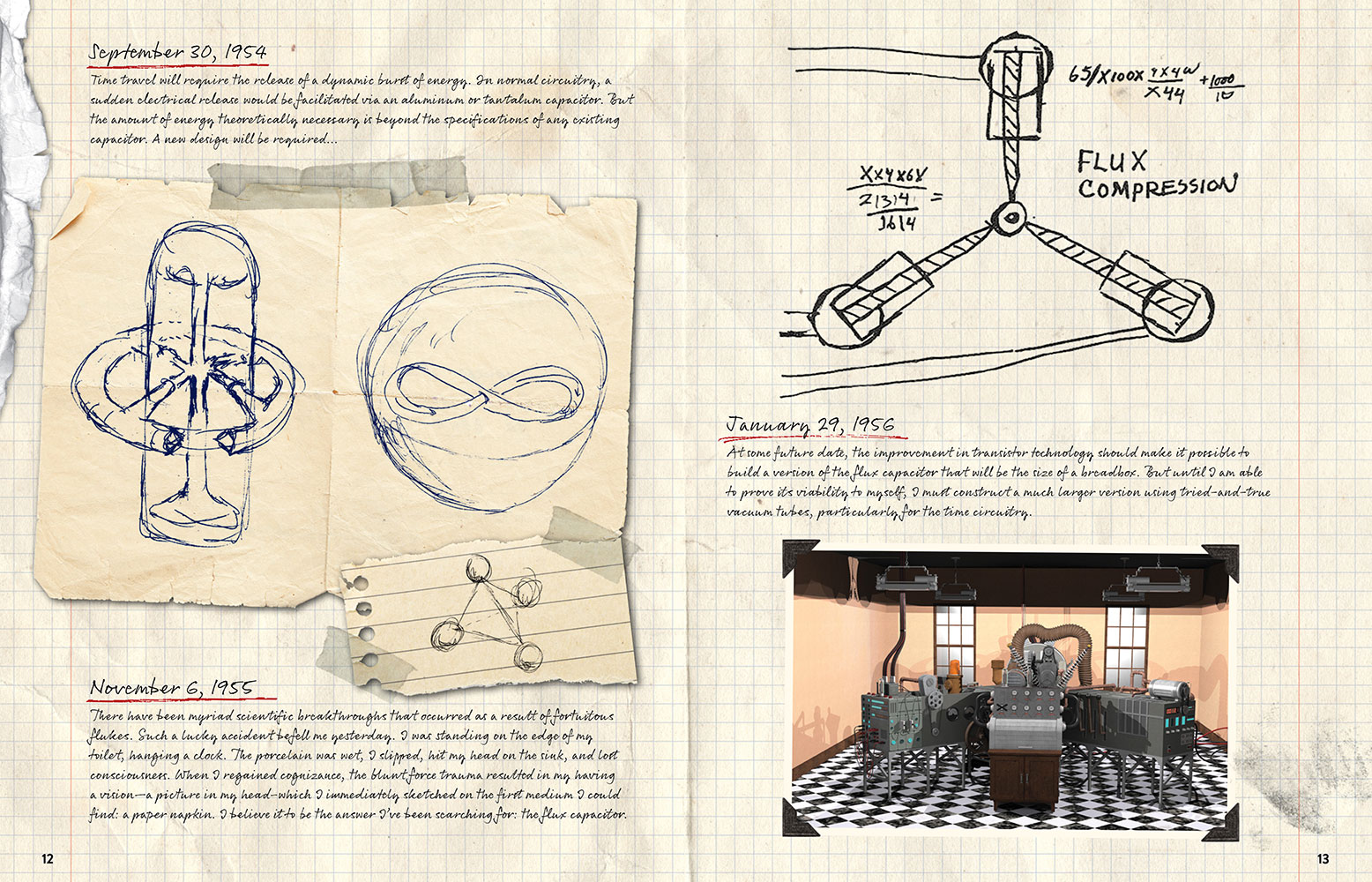 Back to the Future: DeLorean Time Machine Hardcover Book | Sideshow  Collectibles