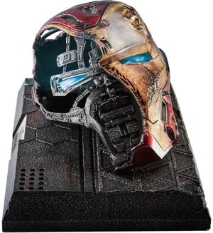 Mark 50 Battle Damaged Helmet Statue 