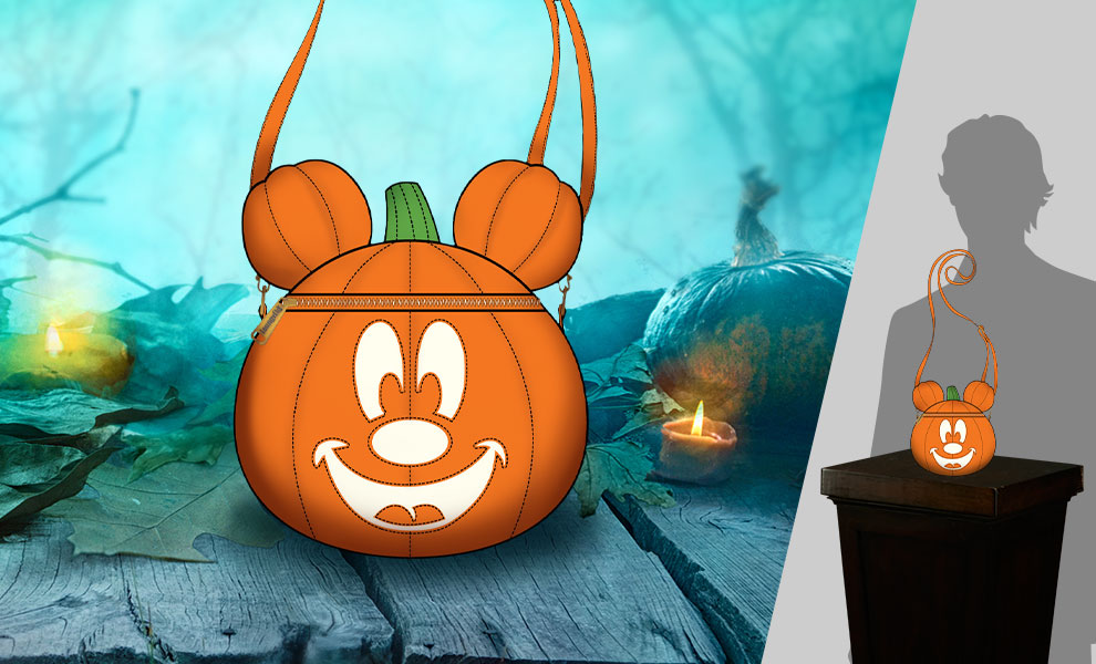 Gallery Feature Image of Mickey-O-Lantern Crossbody Apparel - Click to open image gallery