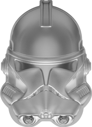 Clone Trooper Helmet 2oz Silver Coin Silver Collectible