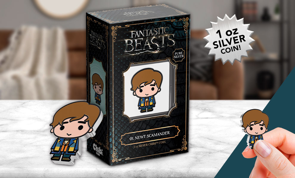 Newt Scamander 1oz Silver Coin Fantastic Beasts and Where to Find Them Silver Collectible