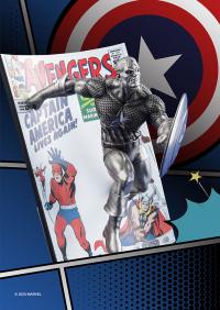 Gallery Image of Captain America The Avengers #4 Pewter Collectible