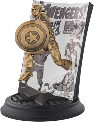 Captain America The Avengers #4 (Gilt) Pewter Collectible