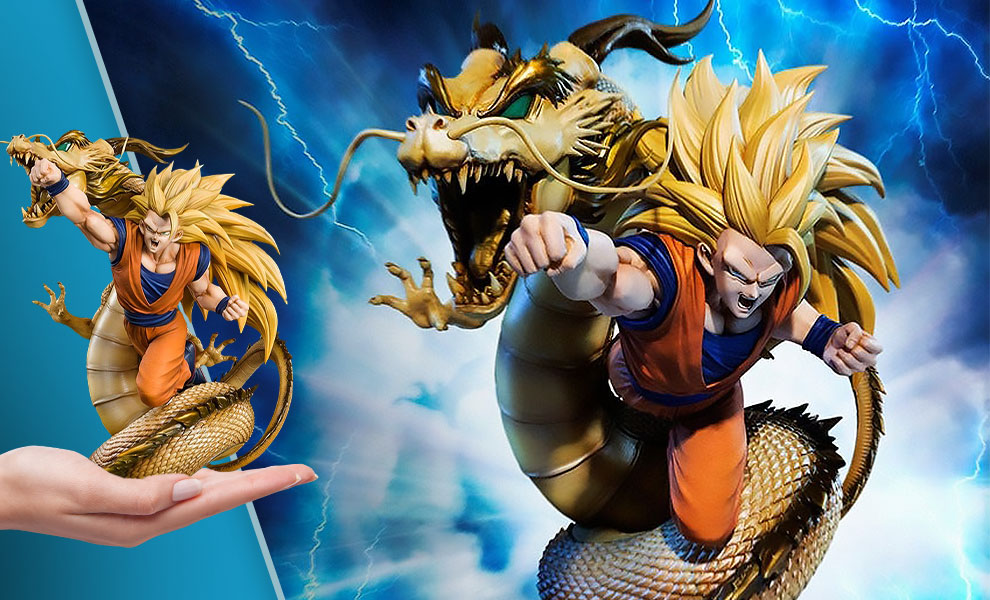 Dragon Ball Super Saiyan 3 Goku Dragon Fist Explosion PVC Collection Modèle  Statue