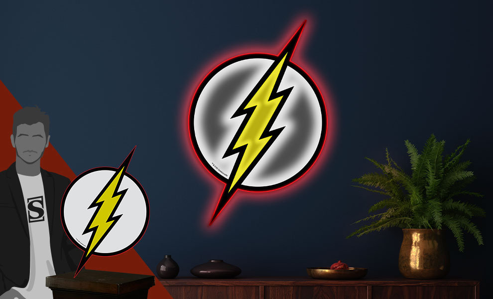 The Flash LED Logo Light (Large) DC Comics Wall Light