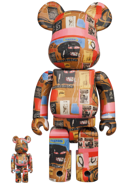 Be@rbrick Andy Warhol x Jean-Michel Basquiat #2 100% and 400% Collectible  Figure Set by Medicom
