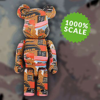 Be@rbrick Andy Warhol x Jean-Michel Basquiat #2 1000% Collectible Figure by  Medicom