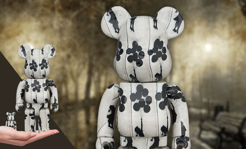 Gallery Feature Image of Be@rbrick Flying Balloons Girl 100% & 400% Bearbrick - Click to open image gallery