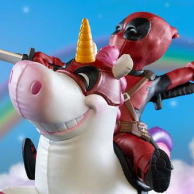 Deadpool x Unicorn Max Elite Q-Fig (Marvel) Collectible Figure by Quantum Mechanix