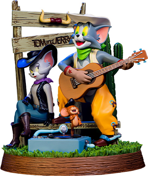 Soap Studio Tom and Jerry Cowboy Statue