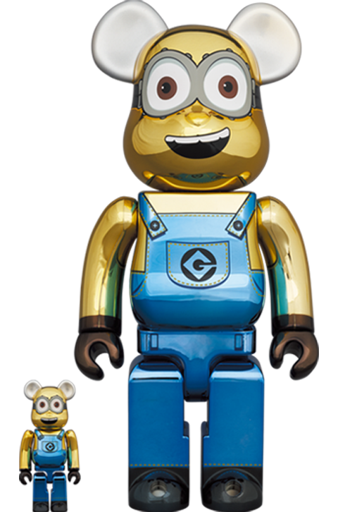 Be@rbrick Dave (Chrome Version) 100% and 400% Collectible Set by Medicom Toy