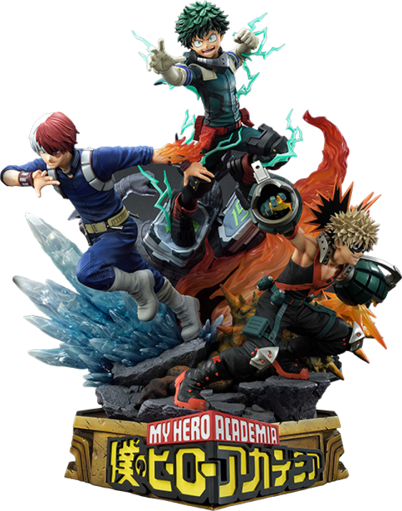 Midoriya, Bakugo & Todoroki Diorama by Prime 1 Studio