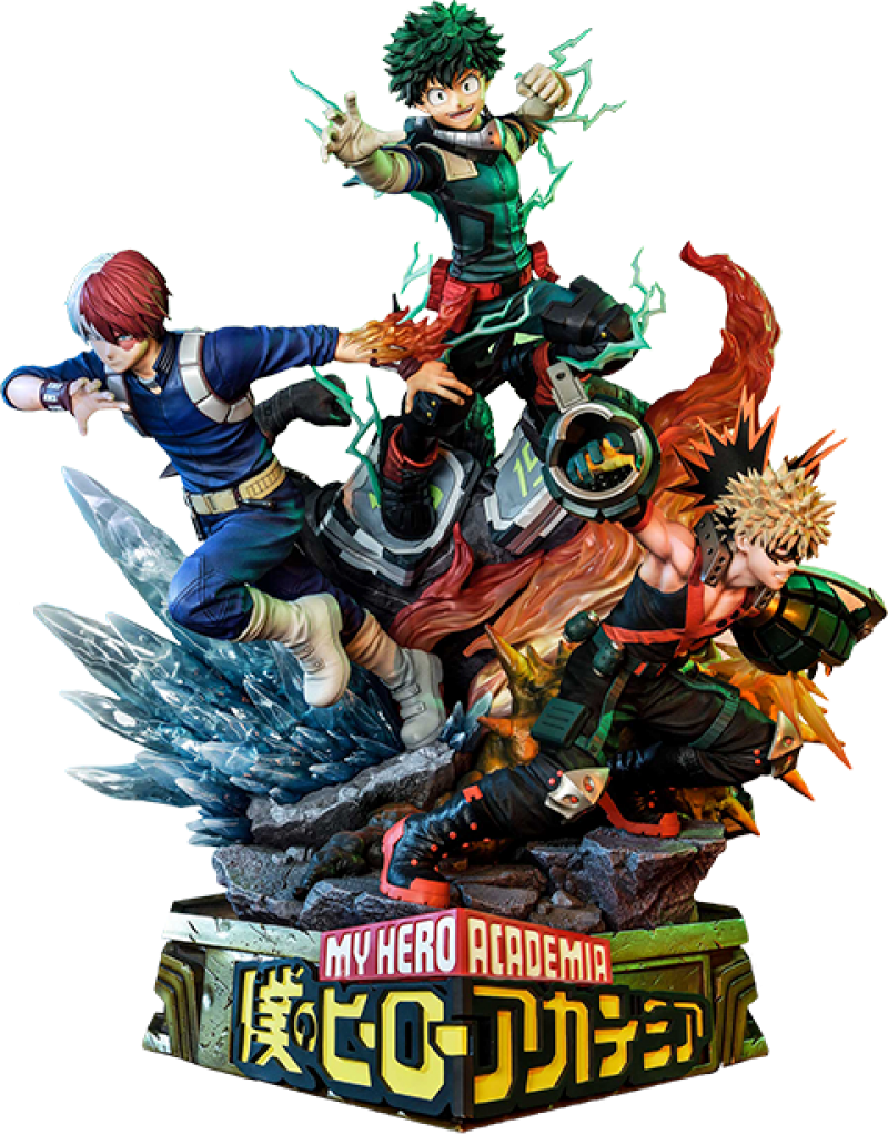 Midoriya, Bakugo & Todoroki (Deluxe Bonus Version) Diorama by Prime 1 Studio