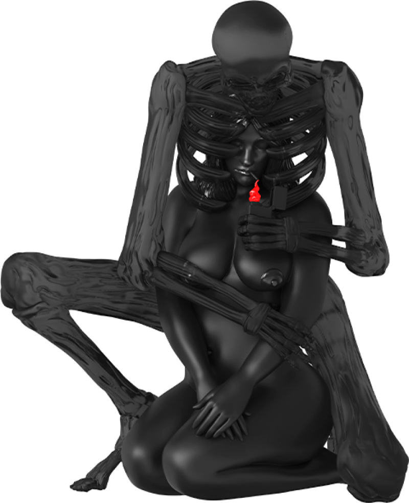 Keep Me In Your Heart (Spectre Edition) Polystone Statue by Mighty Jaxx