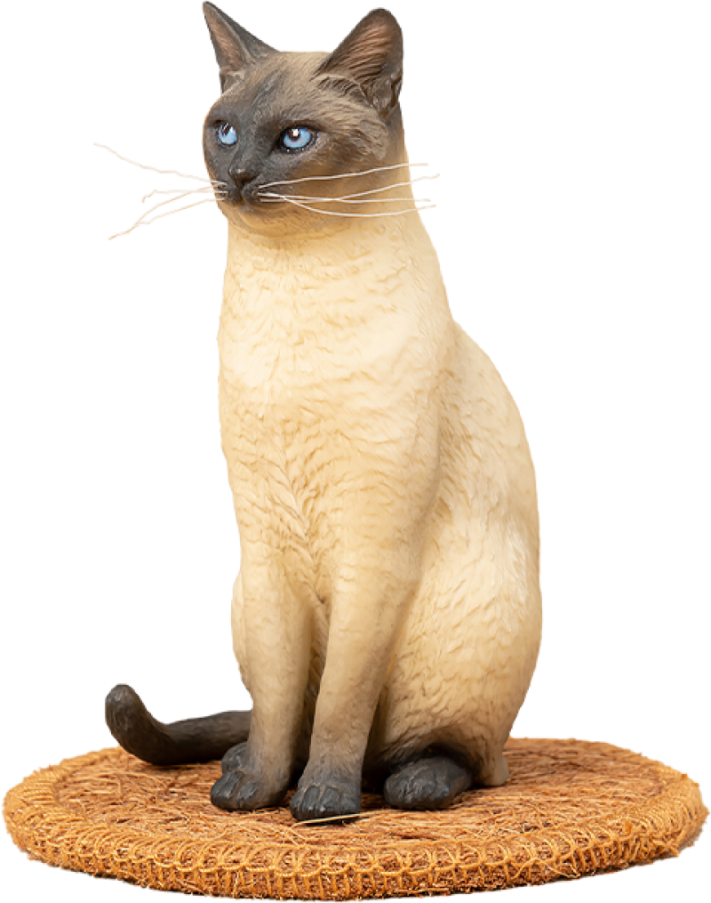 Siamese Cat Statues by Manas SUM
