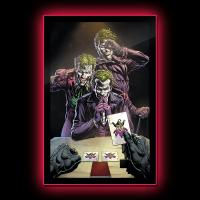 Gallery Image of Three Jokers Comic Cover LED Poster Sign (Large) Wall Light