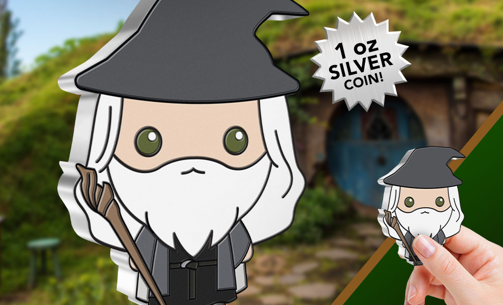 Gandalf the Grey 1oz Silver Coin The Lord of the Rings Silver Collectible