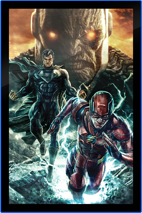 Brandlite Zack Snyder’s Justice League #59B LED Poster Sign (Large) Wall Light